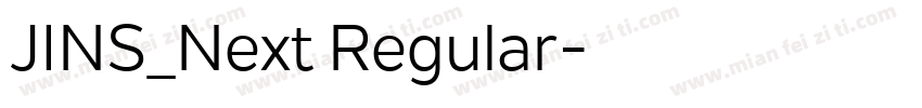 JINS_Next Regular字体转换